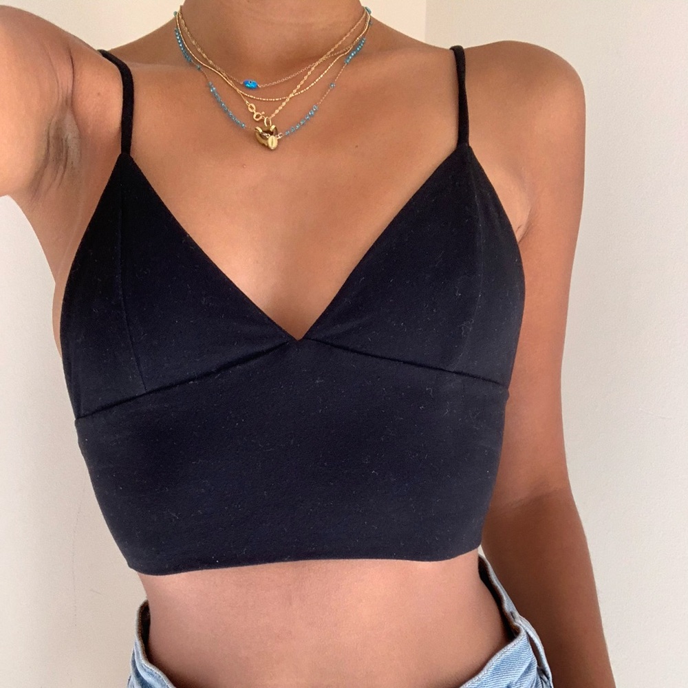 Black tank top from Bali boutique size XS
